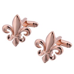 Boutons De Manchette Homme Motif Lapin Muguet - Acier Noir - 2x2x1.9 Cm - Pour Costume, Mariage, Cadeau
