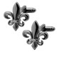 Boutons de Manchettes Fleur de Lys