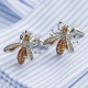 Bouton de Manchettes Abeille