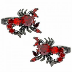 Boutons de Manchette Scorpion Rouge