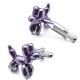 Boutons de Manchette Chien Lux Art Violet