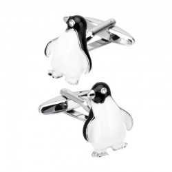 Boutons de Manchette Pingouin Smoking