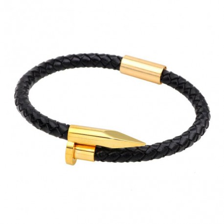 Bracelet  Eternity Cuir et Titane