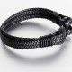 Bracelet Homme Cuir Ancre Noire