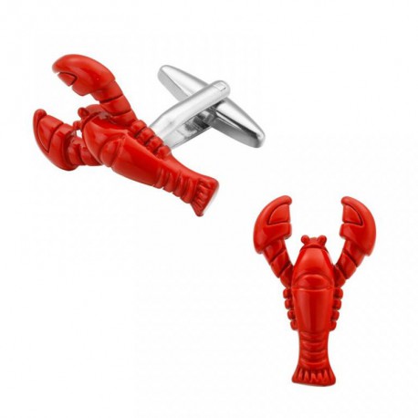 Boutons de Manchette Homard Code Rouge