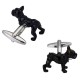 Boutons de Manchette Bouledogue Noir