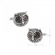 Boutons de Manchette Chouette Hibou Hypnotique