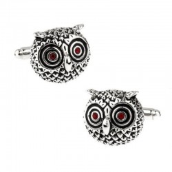 Boutons de Manchette Chouette Hibou Hypnotique