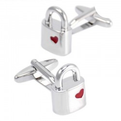 Boutons de Manchette Love Cadenas