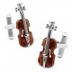 Boutons de Manchette Violon Stradivarius