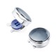 Couvre Boutons de Chemise Gris Chic