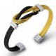 Bracelet Homme Cable Acier Twister