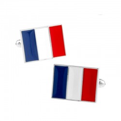 Boutons de Manchette Drapeau Français